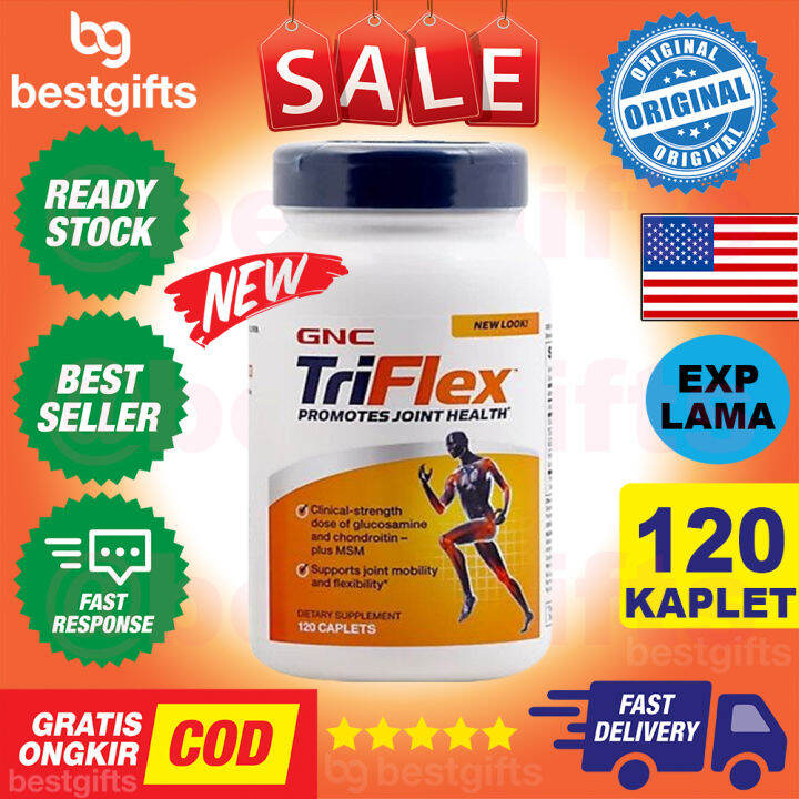 GNC TRIFLEX GLUCOSAMINE CHONDROITIN MSM VITAMIN PELUMAS SENDI TULANG