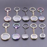 【YD】 1Pc 25/30/35/40mm Round Glass Memory Floating Picture Locket Pendant Keychain  Relicario подвески llavero Jewelry Bulk