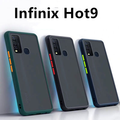 ส่งจากไทย เก็บเงินปลายทาง Case Infinix Hot 9 เคสกันกระแทก ปุ่มสีผิวด้าน ขอบนิ่มหลังแข็ง เคสโทรศัพท์ INFINIX HOT 9 ของแท้ 100% สินค้าพร้อมจัดส่ง