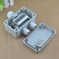 IP65 Waterproof Cable Junction Box 80x130x70mm with UK2.5B Din Rail Terminal Blocks Set