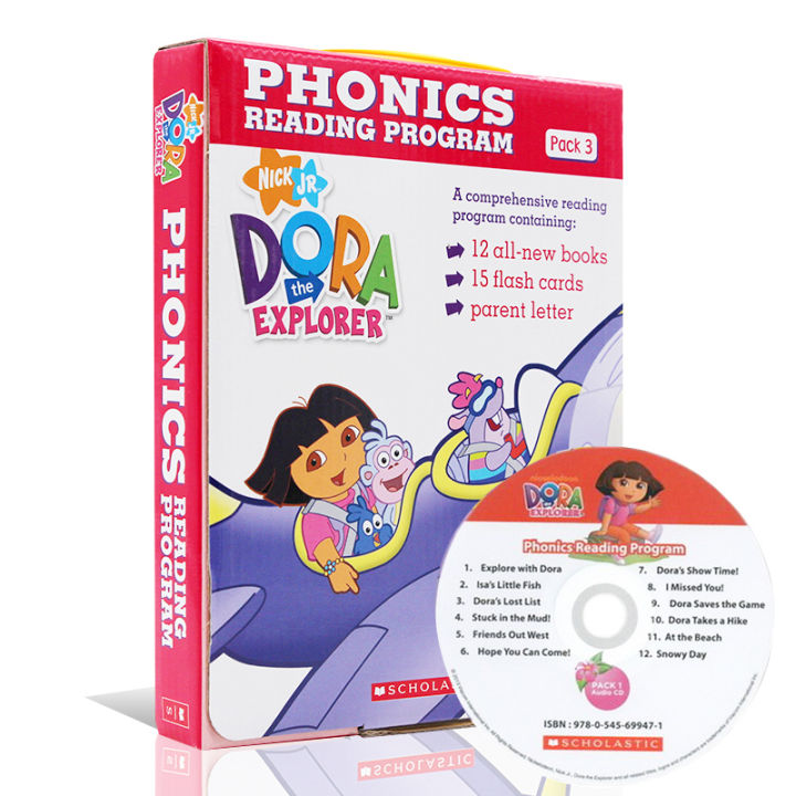 Dora the Explorer phonics reading program pack #3 with CD | Lazada PH