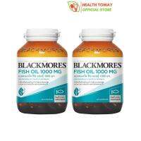 Blackmores Fish Oil 1000 แบลคมอร์ส ฟิช ออยล์ 1000 (80 แคปซูล) [แพ็คคู่ 2ขวด]