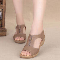 Wedge sandals รองเท้าแตะส้นเตารีด รองเท้าส้นสูงรองเท้าแตะผู้หญิงรองเท้าแม่