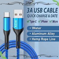 ?Gratis Ongkir + ปลาค็อด?3A ชาร์จเร็ว1สาย USB เมตรสำหรับมือถือทุกรุ่น