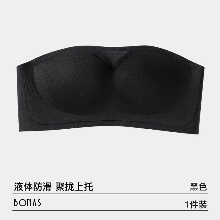 cod-strapless-underwear-womens-summer-non-slip-chest-gathered-seamless-anti-light-top-invisible-jelly-no-steel-ring-bra