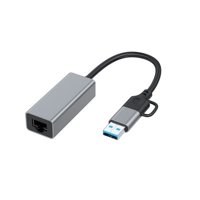 USB Type C To RJ45 Wired Network Card External Wired USB 3.0 To Ethernet Adapter for Laptop PC