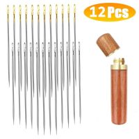 12pcs/set of blind needles with side holes for the elderly household sewing stainless steel hand sewing needles