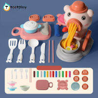 Tootplay เครื่องมือทำไอศกรีม,ของเล่นเพื่อการเรียนรู้แป้งโดว์สำหรับทำไอศครีมบะหมี่จำนวน29ชิ้น