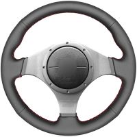 【YF】 Black PU Faux Leather Car Steering Wheel Cover for Mitsubishi Lancer Evolution 8 VIII 2003-2005 9 IX 2005-2007