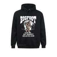 Bigfoot Saw Me But Nobody Believes Him Funny Sasquatch Moon Hoodie Hoodies For Men Crazy Sweatshirts New Design Clothes Men Size XS-4XL