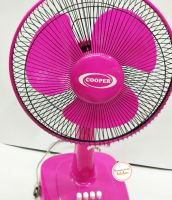 พัดลมตั้งโต๊ะ พัดลมตั้งพื้น 12 นิ้ว COOPER (Electric table Fan) YT-T300 สีฟ้า สีชมพู ปรับระดับความแรงลม หน้าส่ายได้ ประหยัดไฟ