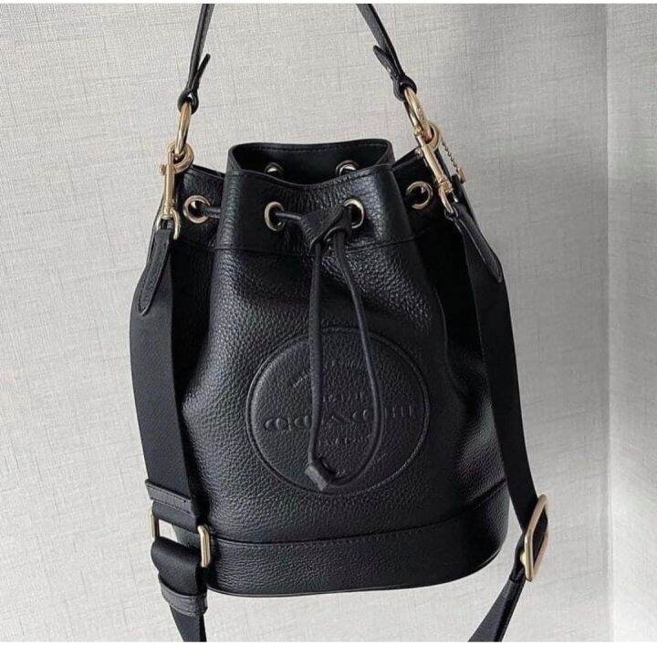 Authentic Coach Dempsey Drawstring Bucket Bag C4100 Black Lazada PH