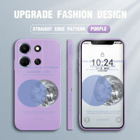 Casing Ponsel สำหรับ Infinix Note 30 Note 5G Note 30 Pro Earth Moon ปลอกซิลิโคนของเหลวทรงสี่เหลี่ยมคลุมทั้งหมดเคสป้องกันกล้อง