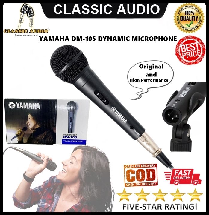 Yamaha Dm Branded Dynamic Microphone Karaoke Microphone Wired