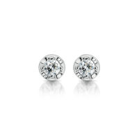 ต่างหูเพชร Classic stud Earrings (EC121-EC122)