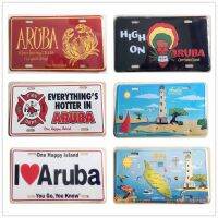 Celestineor ป้ายดีบุกโลหะวินเทจพร้อม I LOVE ARUBA Plaque Design เหมาะสำหรับรถยนต์บาร์คาเฟ่ตกแต่งบ้านตกแต่งผนังโปสเตอร์ศิลปะหรือแผ่นป้ายเหล็ก