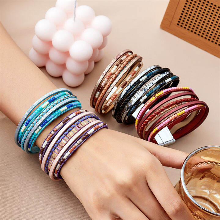 Leather wrap deals bracelets wholesale