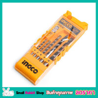 INGCO AKD3051 Masonary Drill Bit Set ดอกสว่าน ดอกสว่านเจาะปูน ชุดดอกสว่าน หัวสว่าน ดอกสว่านเจาะปูนก้านกลม 5 ตัวชุดดอกสว่านชุดจำนวน 1 ชุด