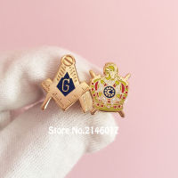 1 Masonic International Order of Demolay Square and Compass Pins Free Masons Lapel Pin Brooch Masonry Metal Craft Badge