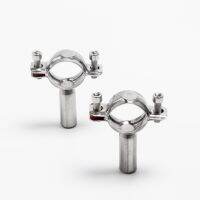 19MM 76 MM Sanitary Stainless Steel SS304 Bracket Pipe Fittings Ajustable Clamp Pipe Fixer Pipe Holder Pipe Hanger For Homebrew