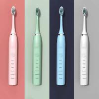 ☼◇﹊ Sonic Electric Toothbrush Ultrasonic Automatic USB Rechargeable IPX7 Waterproof Toothbrush Replaceable Tooth Brush Head