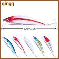 QINGQ Hardbait เหยื่อล่อตกปลา เบสปลอม จมลง เหยื่อปลอมเบส 2023 12cm-39g-4 # Hook ฮาร์ทตกปลาเหยื่อ อุปกรณ์ตกปลาสำหรับตกปลา