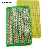 1 Buah 9X15 DIY ขนาด9*15ซม. Papan Sirkuit Matriks Percobaan PCB สากล Kertas Prototipe Lubang Kontinu Baris Tunggal 90X150mm