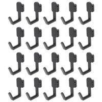 20pcs Peg Board Hook Plastic J Style Display Hook Shelf Hanger Supplies