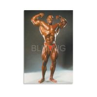 Bluขุด Lee Haney โปสเตอร์กล้ามเนื้อและฟิตเนสเพาะกาย (7) โปสเตอร์ศิลปะภาพวาดผ้าใบติดผนังสำหรับห้องนอนห้องนั่งเล่น Decor24x36inch(60X90ซม.)