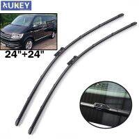 Xukey 24 "24" ด้านหน้ากระจกหน้าต่างใบปัดน้ำฝนสำหรับ VW Transporter Caravelle Multivan T5 T6 2014 2015 2016 2017