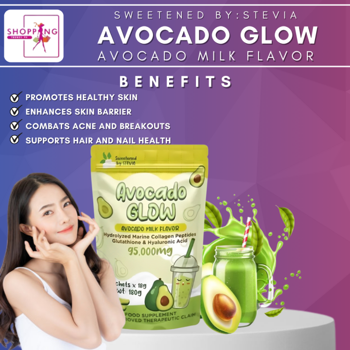 AVOCADO GLOW AVOCADO MILK FLAVOR HYDROLYZED MARINE COLLAGEN PEPTIDES