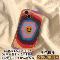 เคสไอโฟน xrบอดี้13 เหมาะสำหรับเครื่องดัดแปลงของ Apple xr ถึง 13pro รุ่นสุดยอดรวมทุกอย่าง xr ถึง 14pro เคสโทรศัพท์มือถือเรียบง่ายบางเฉียบ