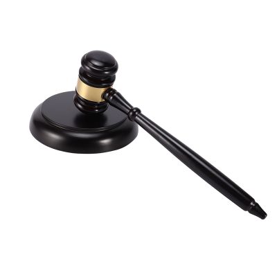 Wooden judges gavel auction hammer with sound block for attorney judge auction handwork