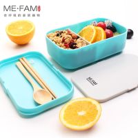 ❧ ME.FAM Hot New Leakproof Microwave Student Office Worker Lunch Box With Chopsticks Spoon Optional Cloth Bag Kids Adults Bento