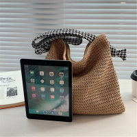 Vintage Crochet Bag Single Shoulder Bag Retro Shoulder Bag Simple Knit Handbag Womens Vest Bag