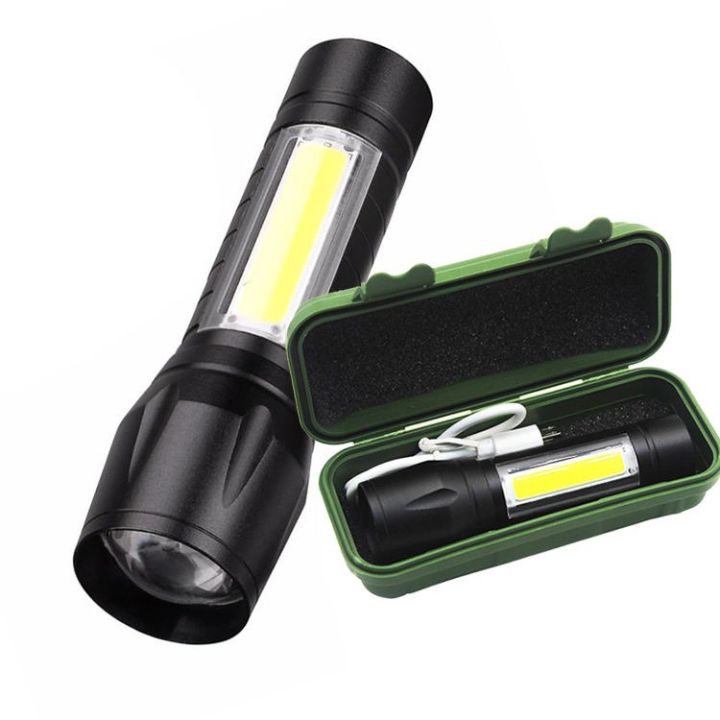 led-strong-lights-telescopic-focus-ไฟฉายอลูมิเนียมทั้งหมดกลางแจ้ง-mini-usb-ชาร์จไฟแบบพกพาตั้งแคมป์ไฟ-w78g