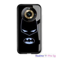 เคสสำหรับ Realme 11 Pro 5G Realme 11 Pro + 5G Marvel เคสโทรศัพท์สำหรับเด็กผู้ชายซูเปอร์ฮีโร่สำหรับผู้ชาย Ironman Captain อเมริกาสไปเดอร์แมนเคสหลังกระจกนิรภัยกันกระแทกเคสมีขอบฝาปิดซิลิโคนนุ่ม