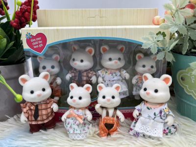 🌈กระต่าย บ้านกระต่าย ครอบครัวกระต่าย Forest family synvanian ของเล่น ของเล่นเสริมพัฒนาการ ตุ๊กตากระต่าย ของขวัญวันเกิด หมีขาว