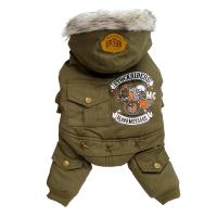 Dogbaby for Fashion Winter Warm Pet Dog Clothes Jacket Jacket Locomotive Four-Legged Cotton Coat