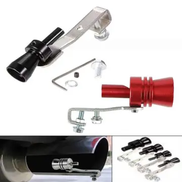 XL Turbo Sound Whistle Muffler Exhaust Pipe Simulator Whistler Auto Car Red