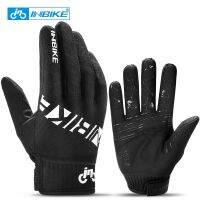 INBIKE Cycling Gloves Touch Screen MTB Bike Gloves Sport Shockproof Full Finger Reflective Winter Spring Bicycle Glove IM19806