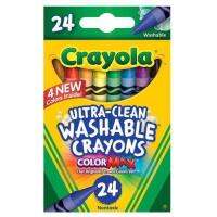 phc8 ชุดระบายสี สีน้ำ สีโปสเตอร์ อย่างดี สีฝุ่น สีเทียน สีชอ Crayola สีเทียนล้างออกได้ อัลตร้าคลีน 24แท่ง