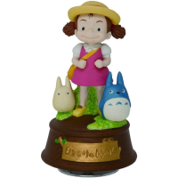 ญี่ปุ่น Sekiguchi Studio Ghibli Orgel Collection "เพื่อนบ้านของฉัน Totoro" เดินกับ Mei Porcelain Music Box เรือโดยตรงจากญี่ปุ่น