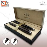 Parker Urban Premium Metallic Brown CT  Ballpoint Pen + Rollerball Pen Set - ชุดปากกาลูกลื่น + โรลเลอร์บอล เออร์เบิน พรีเมี่ยม เมทัลลิค บราวน์ สีน้ำตาล ของแท้100%[Penandgift]