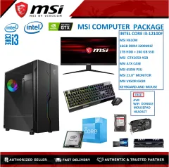 MSI COMPUTER DESKTOP PACKAGE / AMD RYZEN 5 PRO 2400GE / MSI A320M