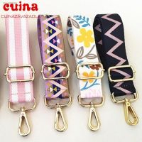 ☽▣☍ Obag Diy Bag Strap For Women Shoulder Bag Hanger Colored Belt Bag Strap Accessories Adjustable Rainbow Handbag Straps Decorative