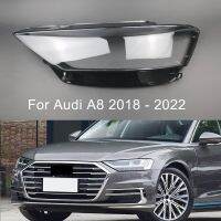 ฝาครอบไฟหน้าด้านหน้ารถยนต์สำหรับ Audi A8 S8L A8L D5 2018 2019 2020 2021ฝาครอบไฟหน้ากระจก2022โคมไฟอัตโนมัติฝาครอบเลนส์