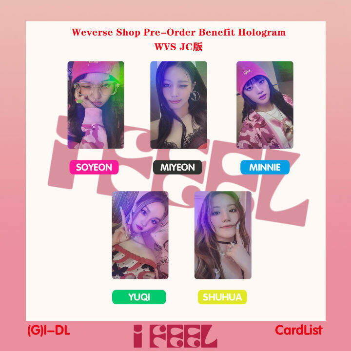 G I Dle Album I Feel Wvs Jc Ver Photocard Weverse Shop Pre Order