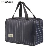 Bath package bath pocket female money waterproof bath wash basket receive bag man portable han edition high-capacity stripe bath package