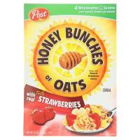 ✨Sale✨ โพสต์ ซีเรียลข้าวโอ๊ตผสมสตรอเบอร์รี่ 368กรัม Post Honey Bunches of Oats with Real Strawberry 368g